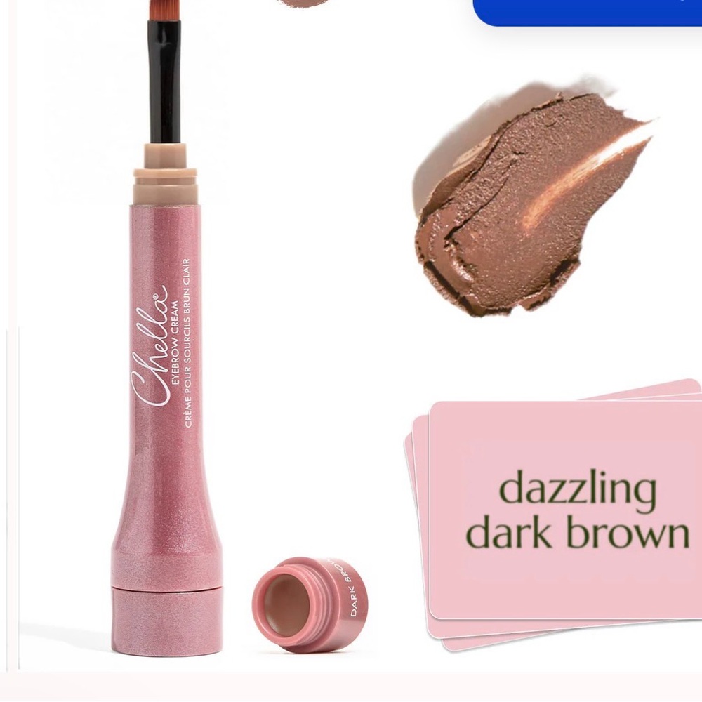 Chella Dazzling Dark Brown Eyebrow Cream